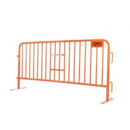 7.5 ft DuraGuard S-210 - Safety Orange | Metal Barricade