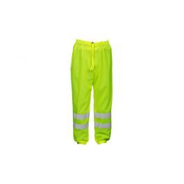 Drawstring Waist Mesh Pants - Lime