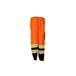 Black Bottom Mesh Pants - Orange & Lime