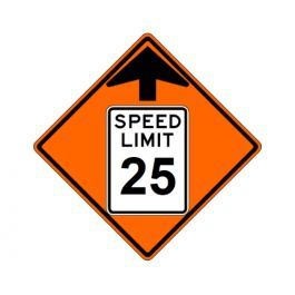 Speed Limit (RUS) Roll-Up Sign