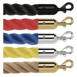 Twisted Outdoor Polypropylene Rope with Slide Snap Ends – 1.5 in Dia.