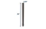 36" Sign Post Base | Square Sign Post Anchor