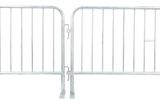 6.5 ft Metal Barricade | Flat Feet | Hot-Dip Galvanized 
