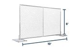 6’x10’ Chain-Link Temporary Fence | Inline | Truckload