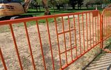 8 ft Metal Barricade | Powder Coated Orange