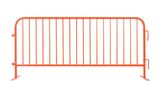 8 ft Metal Barricade Bundle and Transportation Cart