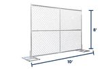 8' x 10' Chain-Link Temporary Fence | Versa | Truckload