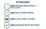 8’x12’ Versa Welded Wire Temporary Fence | Truckload