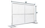 8’ x 10’ Chain-Link Temporary Fence Panel | Versa