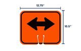 Cone Signs | Double-Sided