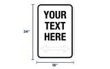 Custom Directional Signs | Size Options