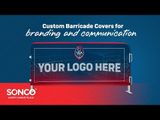 Block 60 Polyester Barricade Cover | Custom Fit