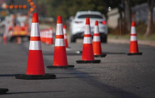 36" Orange Traffic Cone with Black Base