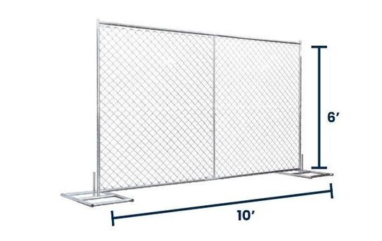 6’x10’ Chain-Link Temporary Fence | Inline | Truckload