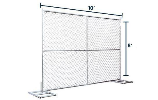 8’ x 10’ Chain-Link Temporary Fence Panel | Versa
