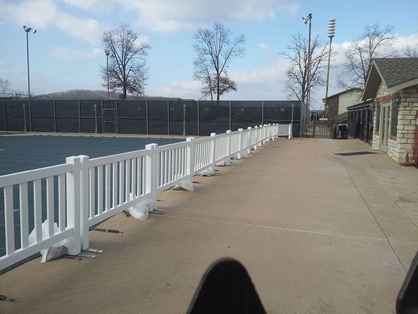 White Vinyl Fence