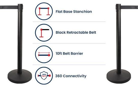 10ft Retractable Belt Stanchion