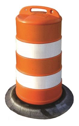 HDPE Channelizer Drum with Weighted Base Truck Load (840 Units)
