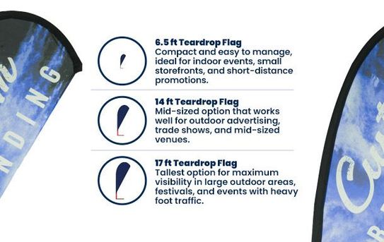 Custom Teardrop Flags | Multiple Sizes