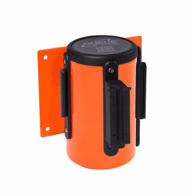 15'L Retractable Belt Barrier | Wall Mounted