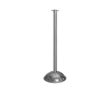 Polished Stainless Flat Top Stanchion Post with Dome Base