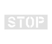 98” STOP, YIELD & SLOW | Marking Stencil