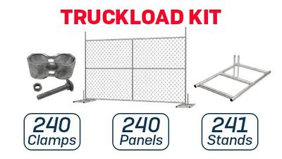 6' x 10' Chain-Link Temporary Fence | Versa  | Truckload