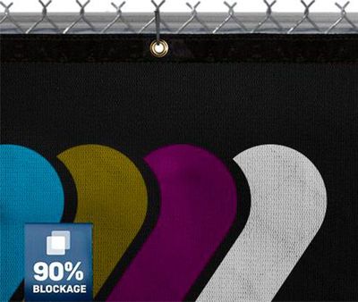 Privacy Fence Screen with Logo | 90% Blockage