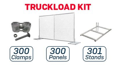 6’x10’ Chain-Link Temporary Fence | Inline | Truckload