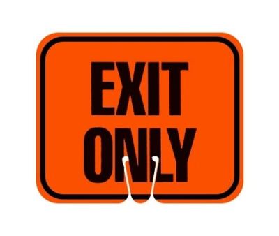 Cone Signs | Double-Sided