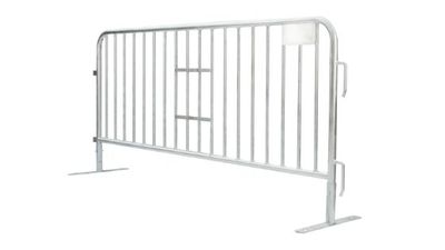 7.5 ft Metal Barricade | Feet Options | Heavy-Duty
